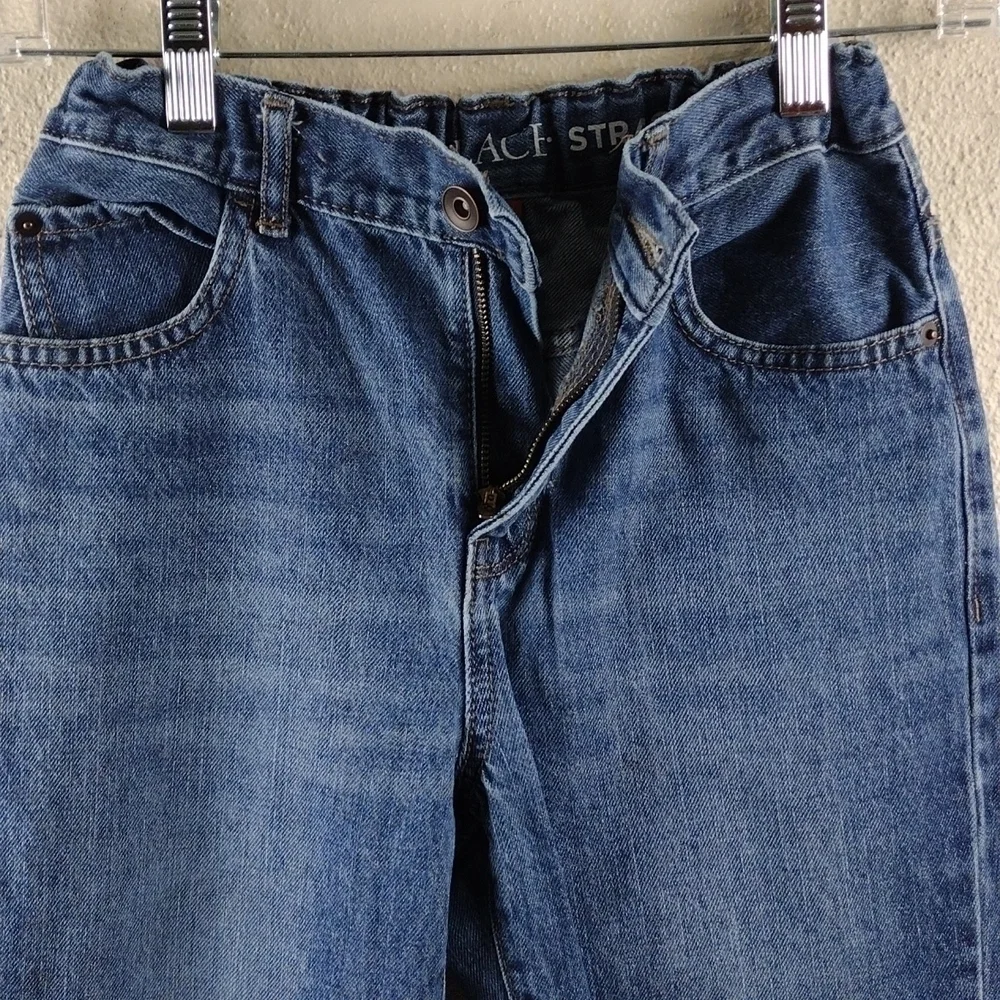 Children's Place Blue Medium Wash Five Pocket Mid Rise Straight Leg Causal Jeans